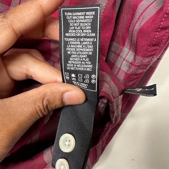 7 For All Mankind Checked Shirts Men Size L - Picture 7 of 12